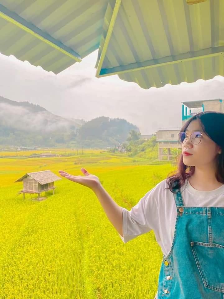 Hoa Son Tra Hotel Mu Cang Chai Esterno foto
